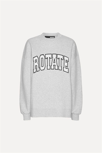 Rotate, Heavy sweat crewneck, Light grey melange